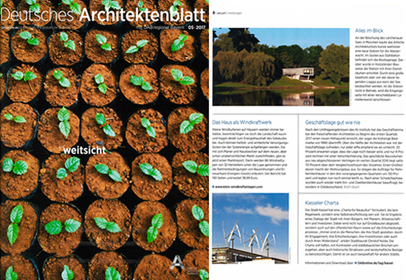 Publikation im Fachmagazin Deutsches Architektenblatt